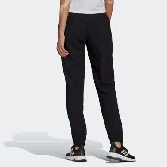$70 Adidas Women’s Essential Comfy Woven Joggers Pants- Black- Medium- New Tag