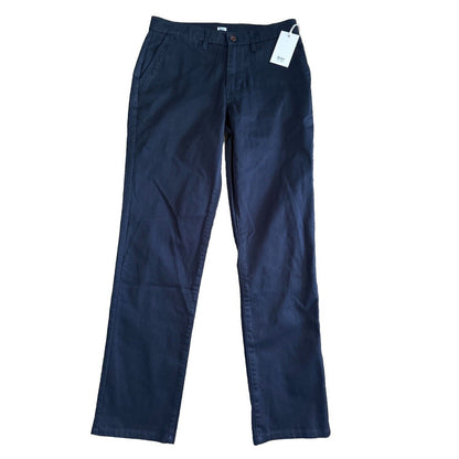 $89 Katin Men’s Kraft Pants Chino Size Cotton Spandex Stretch Pants-Navy-30W 31L