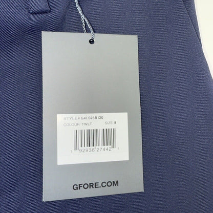 $180 G/Fore Women’s Twill Luxe Straight Leg Golf Pants-Navy Blue-Size: 8 (32W)