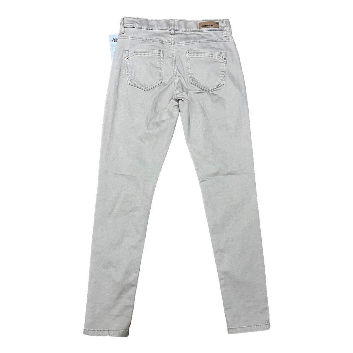 UNIONBAY Juniors' Karma Stretchy High Waisted Skinny Pants-Beige-Size: 3/27W-New