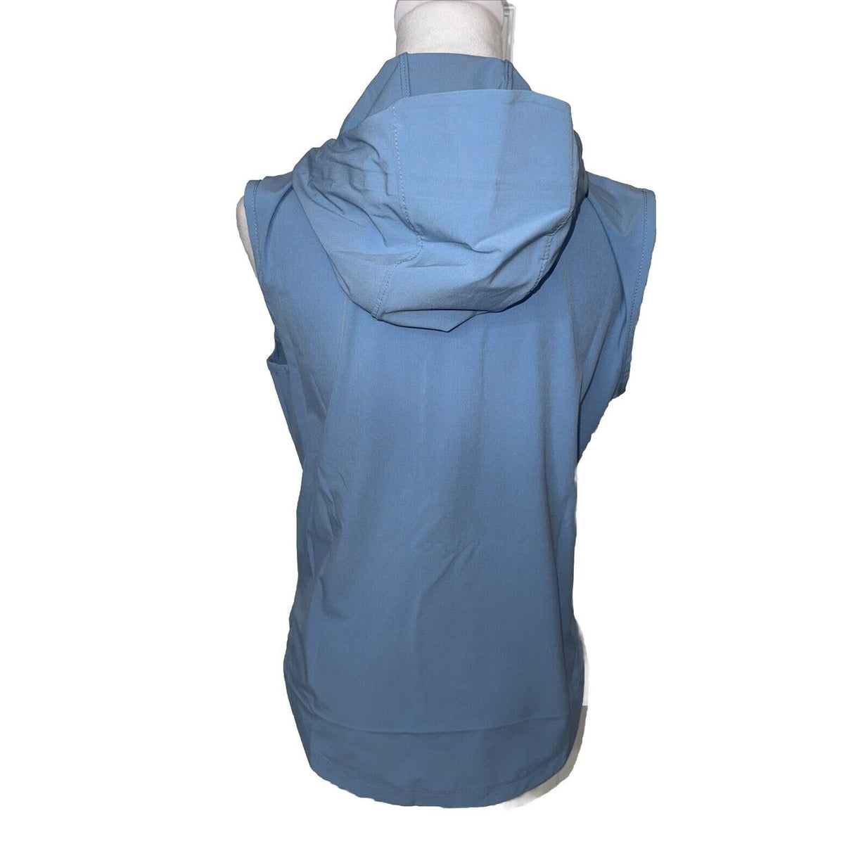$145 Peter Millar Women’s Jameson Flex Adapt Full-Zip Hooded Vest-Blue-Medium