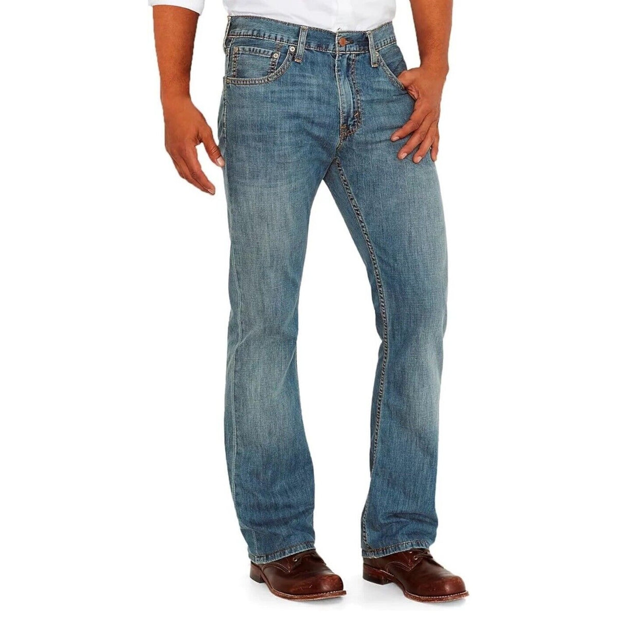 $69 Levi’s Men’s 527 Standard Bootcut Jeans -Chipped Blue- 29W x 30L- New Tags