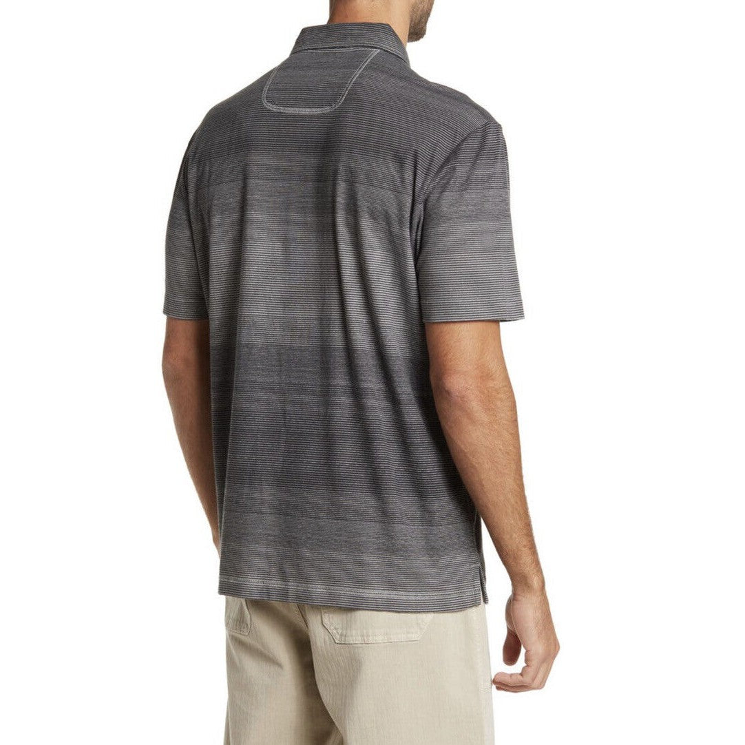 Tommy Bahama Men's Deauville Polo Shirt-Gray-Medium- New- Originally $99.50