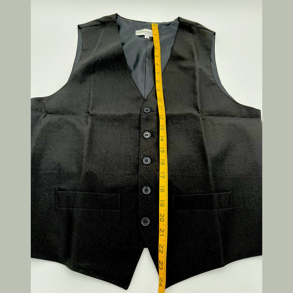 Uniform Works Men’s CLASSIC Fit Vest/Pockets RESTAURANT WAITER SERVER-Small-New