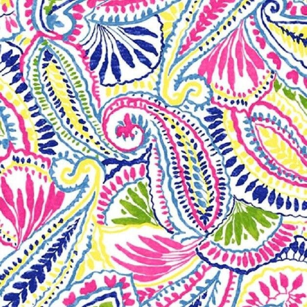 $100 Ibkul Women’s Long Sleeve Crew Neck Top-Massie Hot Pink Yellow- Large -New