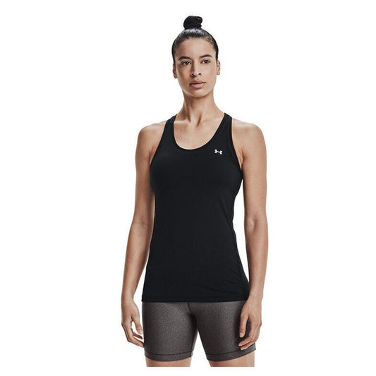 Under Armour HeatGear Raceback Tank Womens Top -Black - X-Small - New $25