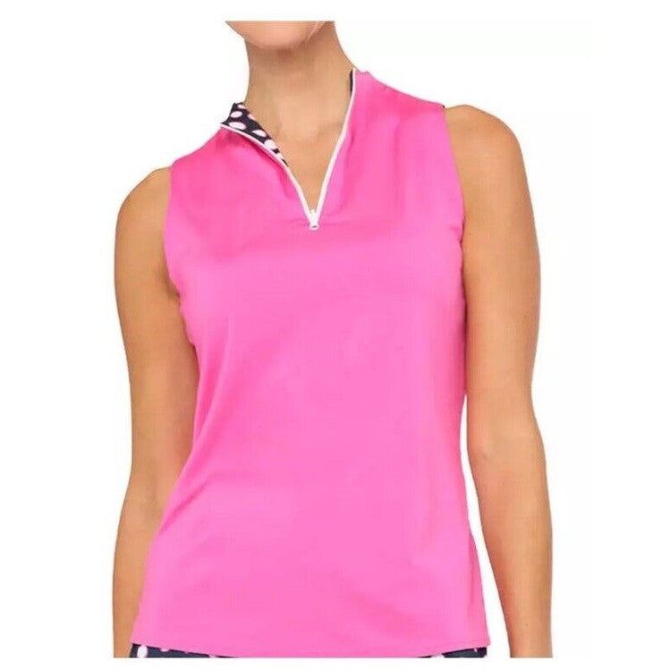 $79 Belyn Key Women’s Dandy Dot Ink Print Reversible Sleeveless -XSmall- New Tag