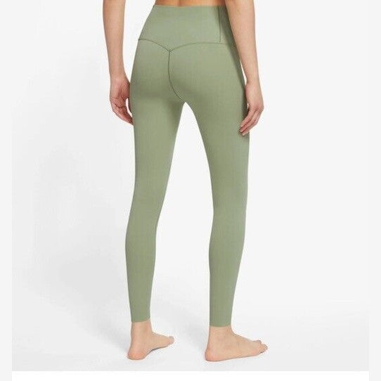 Nike Women's Zenvy Gentle-Support High-Waisted 7/8 Leggings - Oil Green- XL- NWT