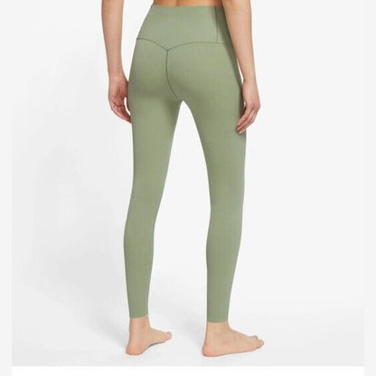 Nike Women's Zenvy Gentle-Support High-Waisted 7/8 Leggings - Oil Green- XL- NWT