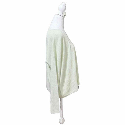 Eileen Fisher Women's Linen Blend Crewneck Long-Sleeve Top-Mist-Medium-New $258