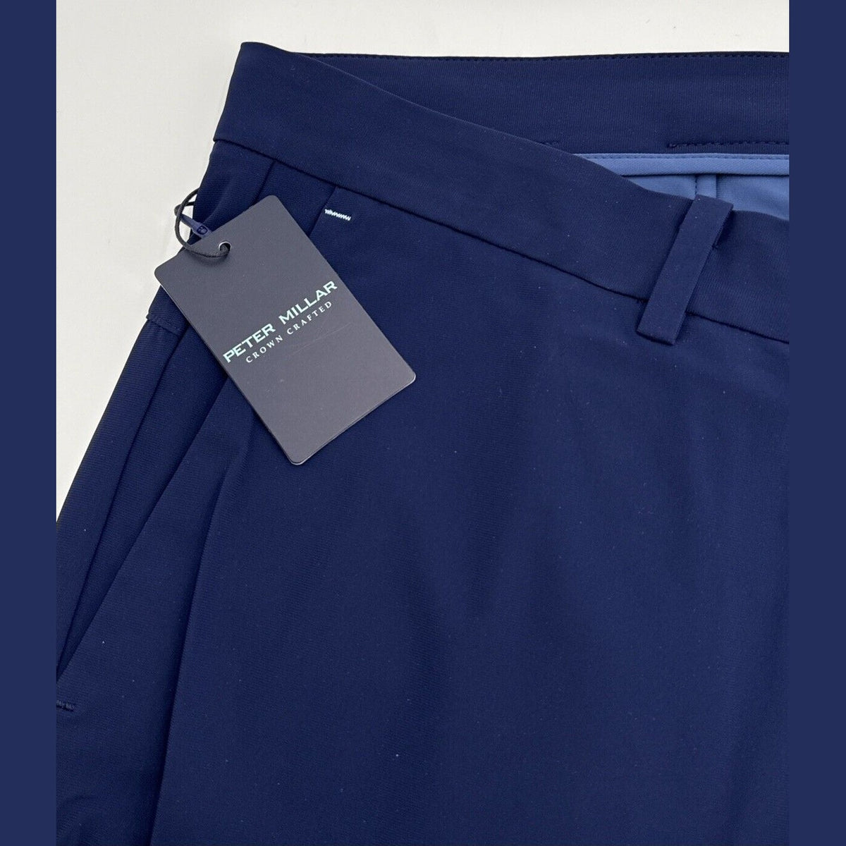 $200 PETER MILLAR Crown Crafted  Blade Performance Ankle Sport Pants- Navy- 38W