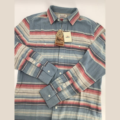 $148 Faherty Men’s The Malibu Button L/S Shirt-Paradise Rise -Medium- New Tags