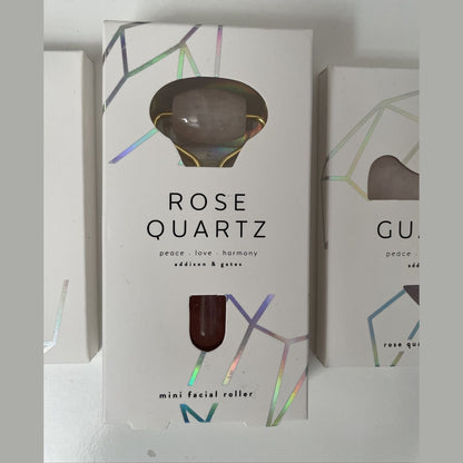 (3) Addison & Gates 3 Rose Jade Quartz Facial Roller sinus and eye $43 Value
