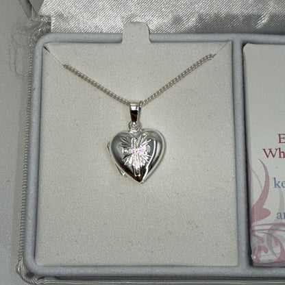 Cross Gifts Christian Cross My First Communion Locket With Necklace Gift Box