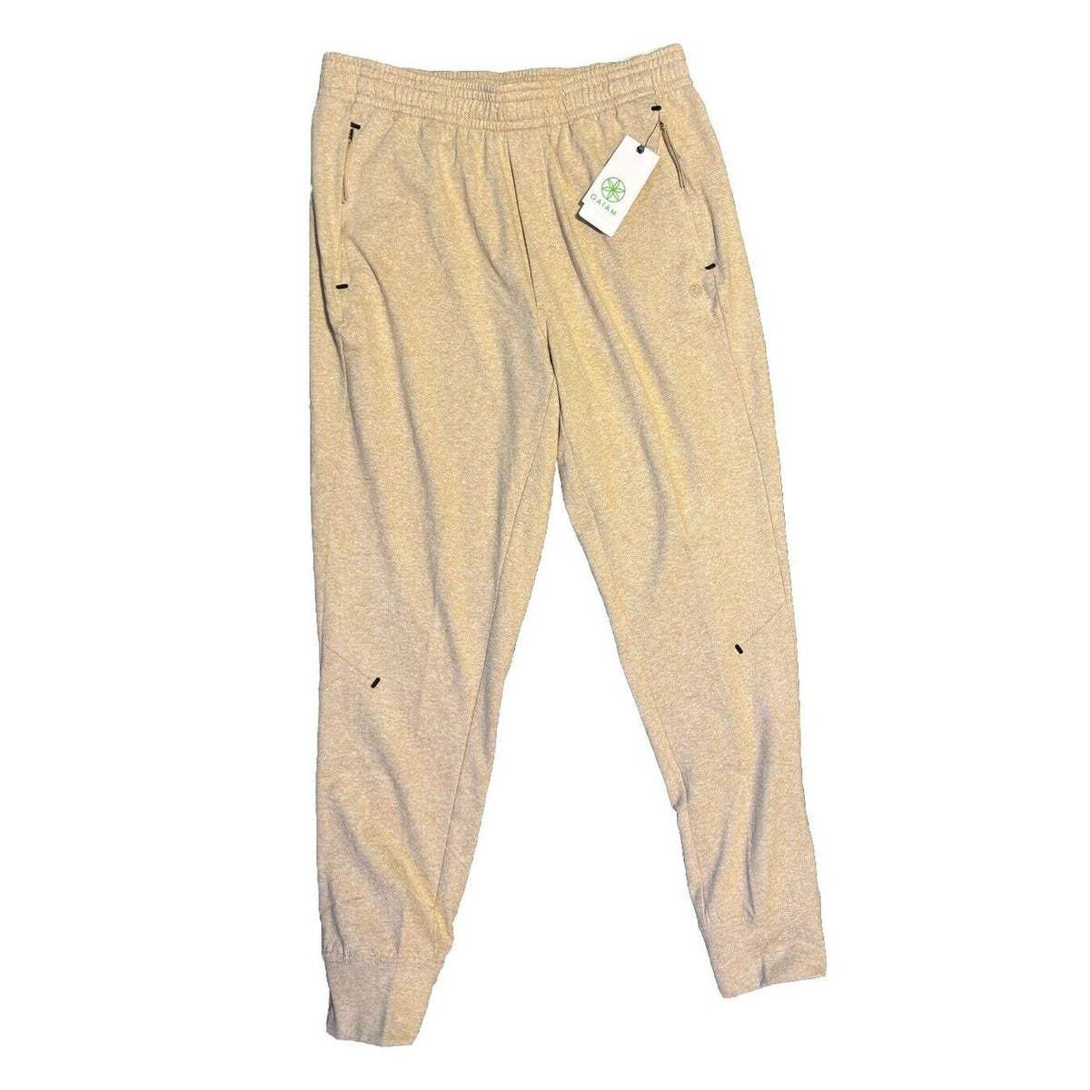 $62 Gaiam Men’s Inner Strength Slim Fit Jogger Pant- Humus Heather - Medium