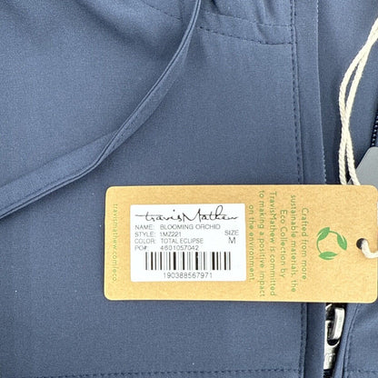 $150 Travis Mathew Men’s Blooming Orchid 1/4 Zip Golf Hoodie-Navy Blue-Medium
