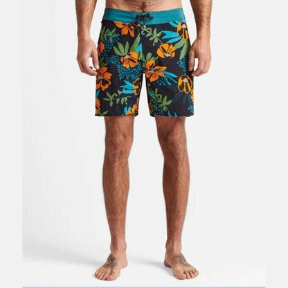 $89 Roark Men’s Boatman 2.0 Boardshorts 17" Shorts- Black Multi- Size: 38W-NEW