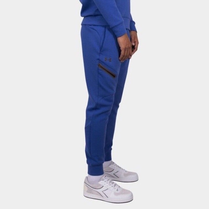 $100 Under Armour Men’s UA Unstoppable Fleece Joggers 1379808-432- Blue-Medium