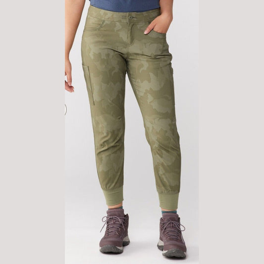 PrAna Women’s Halle II Hybrid Jogger Pants-Sage Camo- Size: 2 -New Tag  $95