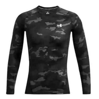 $80 Under Armour Long Sleeve ColdGear Infrared Compression-Black Camo-Medium