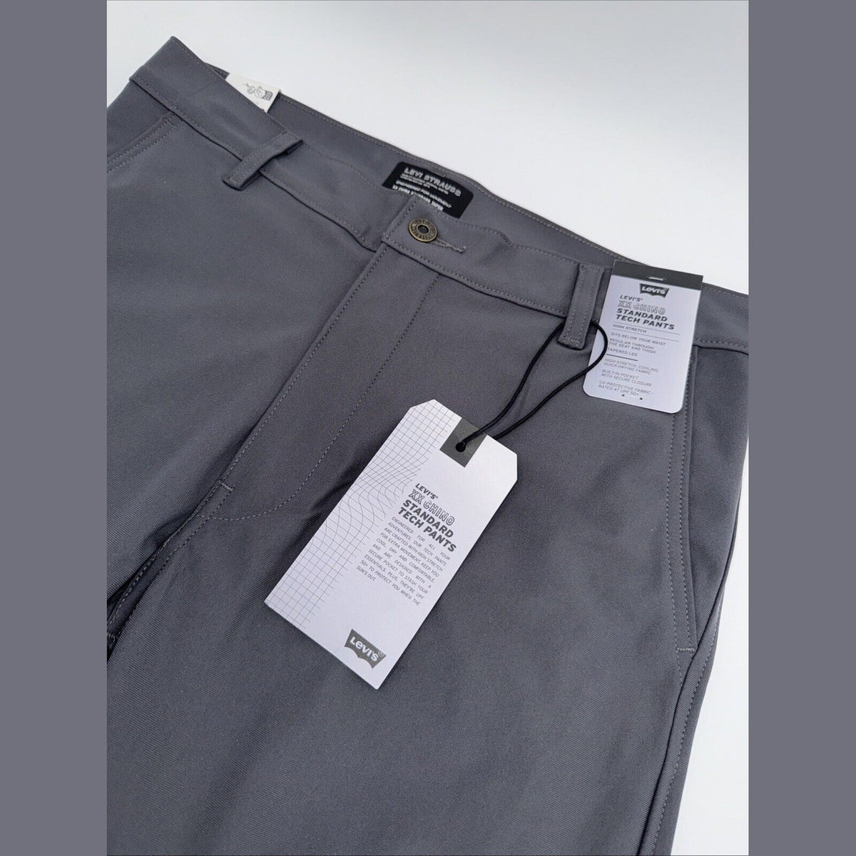 $69 Levi’s XX Chino Standard Tech Men’s Pants- Charred Grey- 34Wx30L