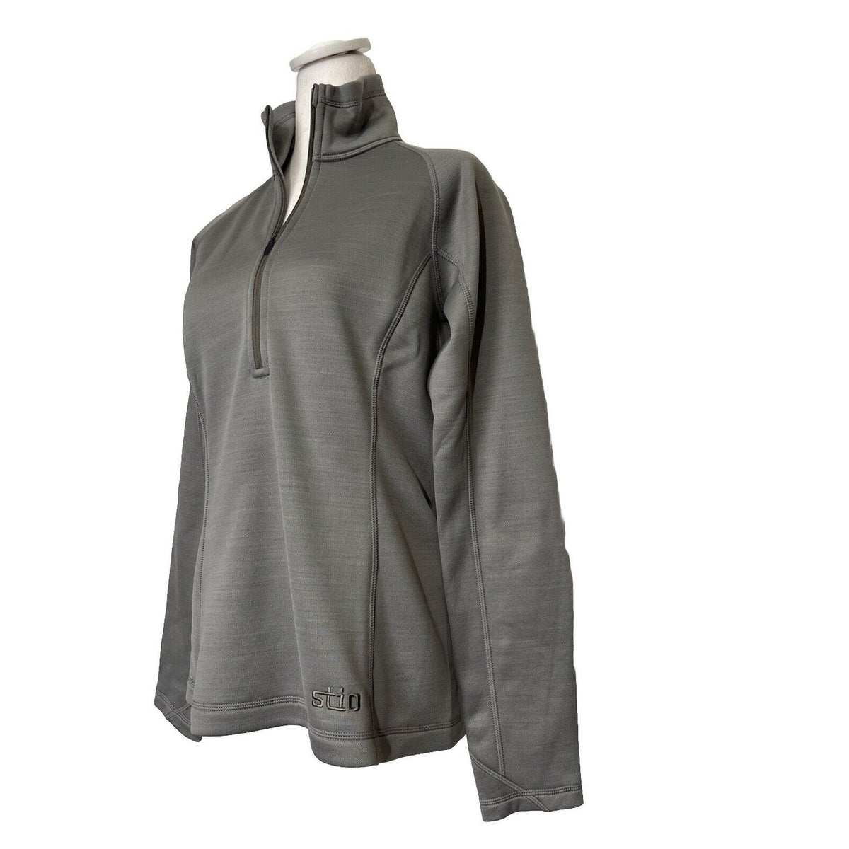 $129 STIO Women's Gannett Peak Half-Zip Fleece Pullover- Moon Dust- Medium -New