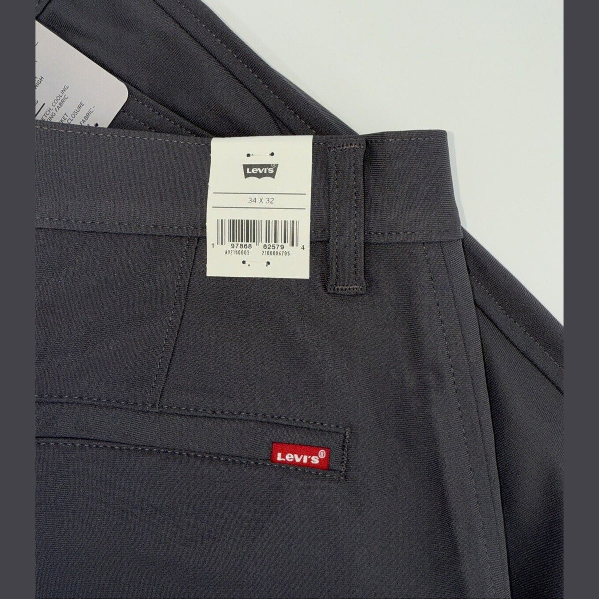$69 Levi’s Men’s XX Chino Standard Tech Pants- Charred Grey- 34W x 32L- New Tags