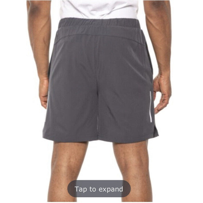 Reebok Men's Alpha Lightweight  Training Athletic Shorts- Ebony Gray- Large-New