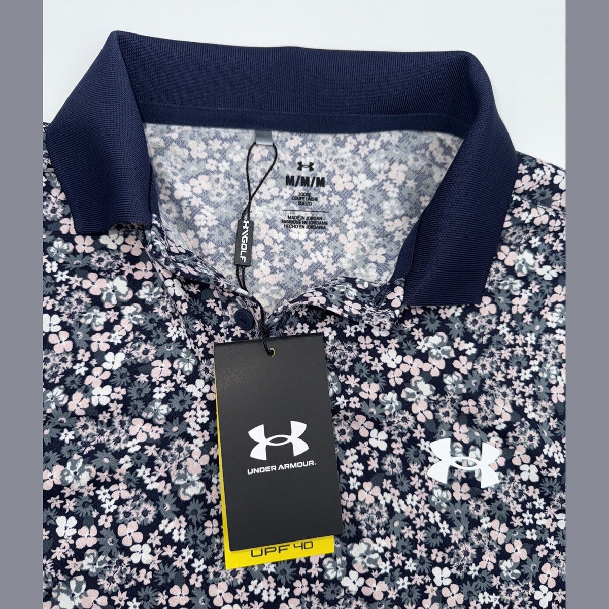 $60 Under Armour Men's UA Matchplay Polo Shirt-Down Pour- Size: Medium - New Tag
