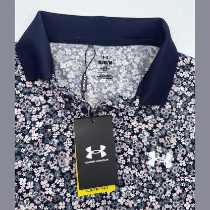 $60 Under Armour Men's UA Matchplay Polo Shirt-Down Pour- Size: Medium - New Tag