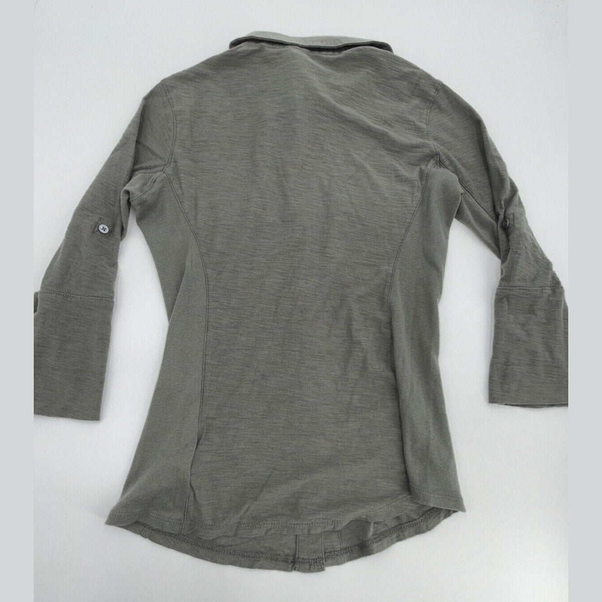 $165 James Perse Women’s Contrast Panel Shirt - Khaki PLM- Size: 0 (Small)- New