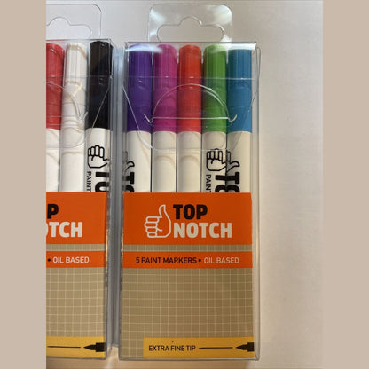 Combo Lot Of 2 Top Notch Paint Markers Extra Fine Tip Oil Based 1737-(2665)(2657