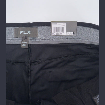 FLX Men’s Premium Slim 5 Pocket Pants- Black- 32W 32L - New Tags
