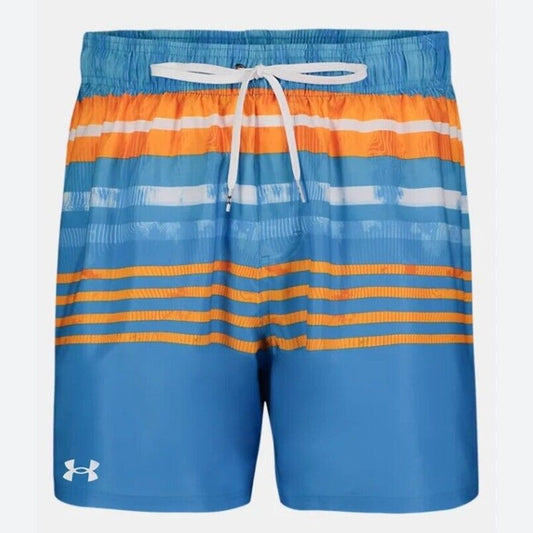 $62 Under Armour Men's Shore Break Volley Boardshort Swim Shorts-Blue-Small-New