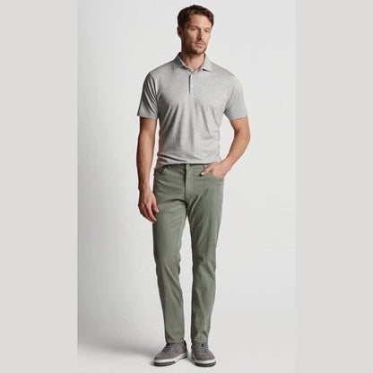 $200 Peter Millar Crown Men’s Crafted Wayfare 5 Pocket Pants-Sage- 34W x 32L-New