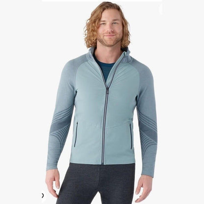 $220 Smartwool Men’s Intraknit Active Full Zip Jacket Merino - Lead Gray- Medium