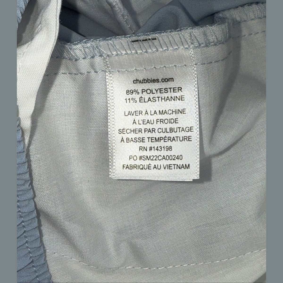 $65 Chubbies Men’s Everywear Tech Fabric 6” Shorts (2025 Version) Blue- Medium