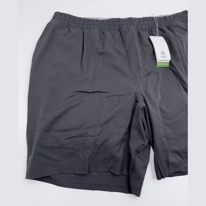 $64 Tasc Men's Weightless Recess 8" Tech Shorts-Dark Alloy Grey-2XLarge -New Tag