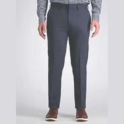 Haggar Men’s Perfect Fit Comfort Straight Slim Fit Dress Pants- Ink - 32Wx34L