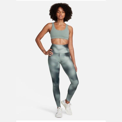 Nike Women's One Dri-FitHigh-Waisted Graphic Leggings-Black/Grey-XLarge-New $65