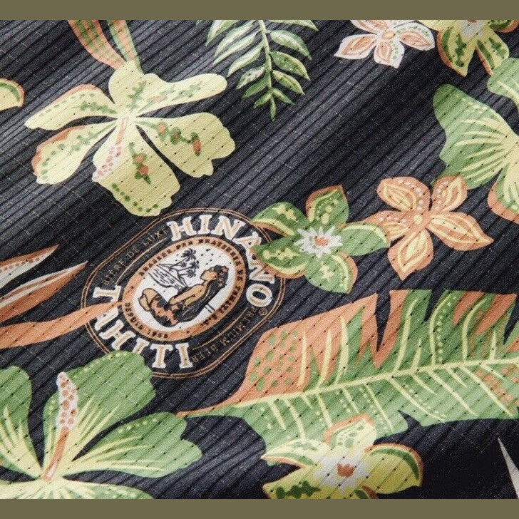 $89 Roark Men’s Hinano Bless Up Button S/S Shirt-Dark Navy (Black)-Small-New Tag