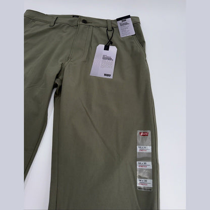 $69 Levi’s Men’s XX Chino Standard Tech Pants- Olive Green- 34W x 30L- New Tags