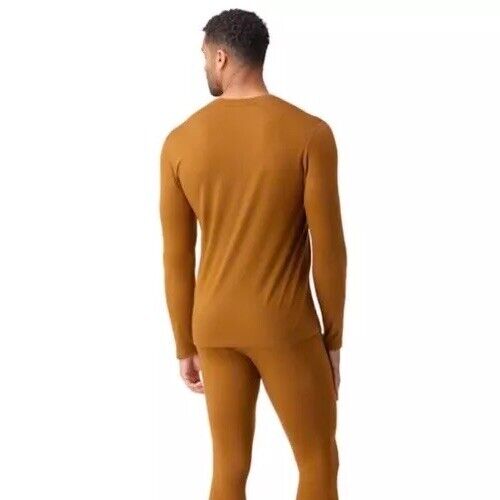 $90 SmartWool Men’s All Season Merino Base Layer Long Slv Shirt-Fox Brown-Medium