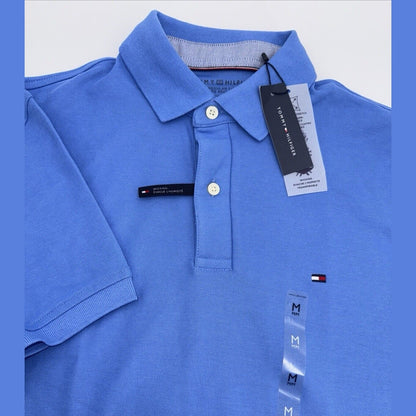 Tommy Hilfiger Men’s Justin Reg Fit Polo Shirt - Sky Blue - Medium - MSRP $64.50