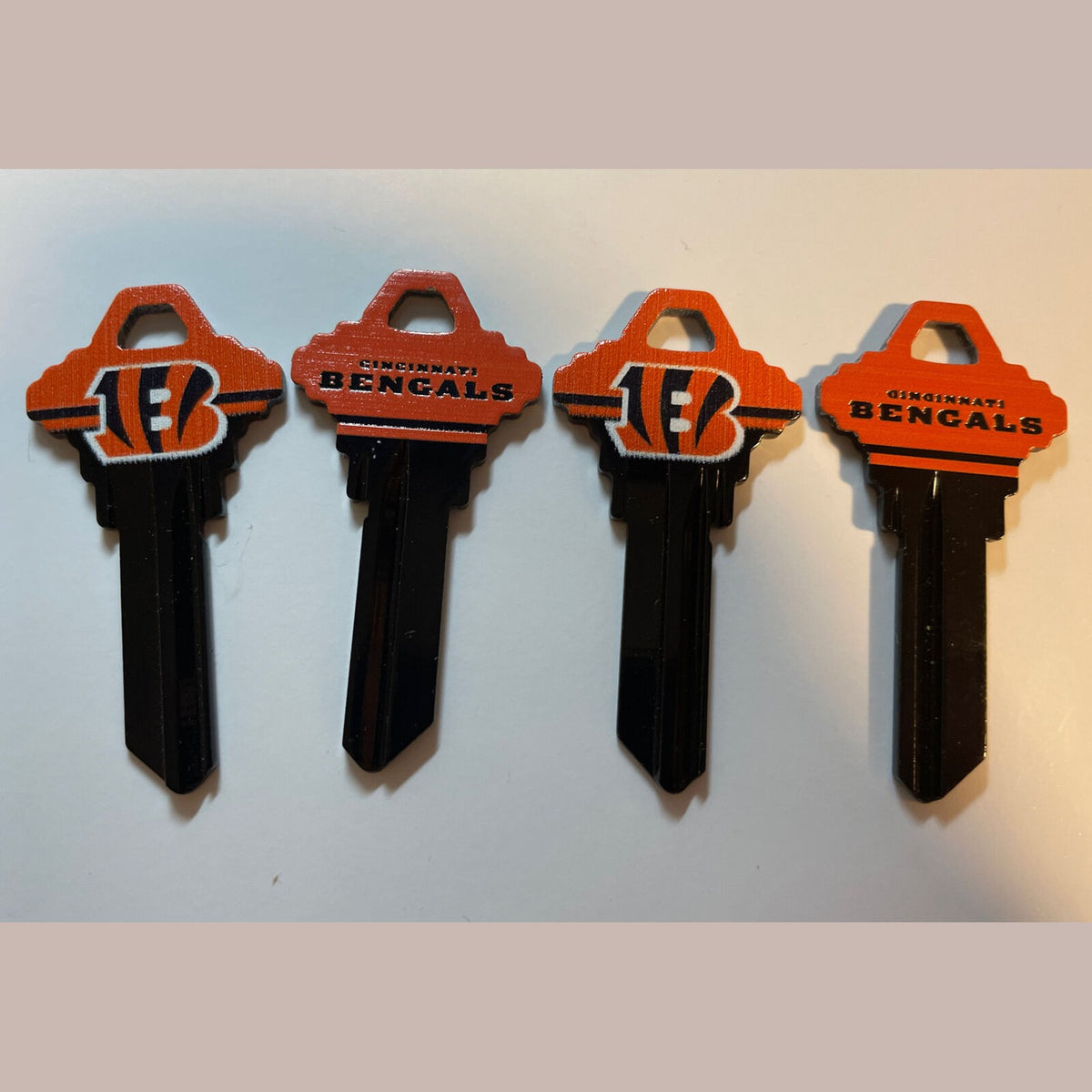 Lot 4 Keys House / Office Blank Keys SC 1 -  3 Cincinnati Bengals NFL