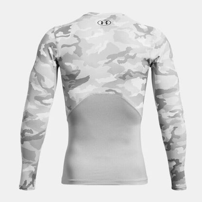 $80 Under Armour Men’s CGI Compression Crew Training Shirt-Gray Camo-Medium-New