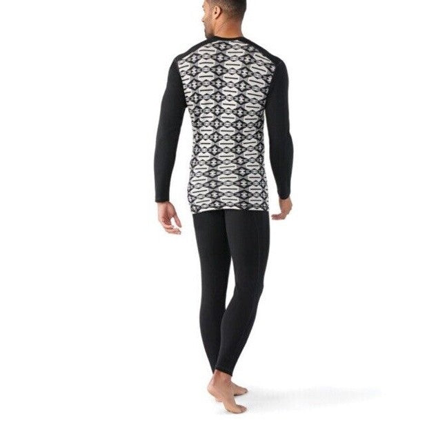 $115 Smartwool Men's Classic Base Layer Merino Crew - Black Clouds - Medium -NEW