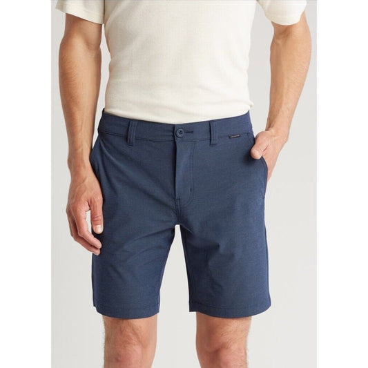 Travis Mathew Men’s Waylay Golf 9” Shorts- Black Iris-Size: 30W-New Tags $89.95