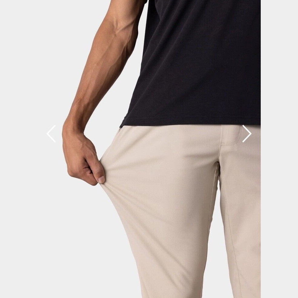 $75 - 686 Everywhere Men’s Stretch Jogger Pants Slim Fit - Putty Beige - Large