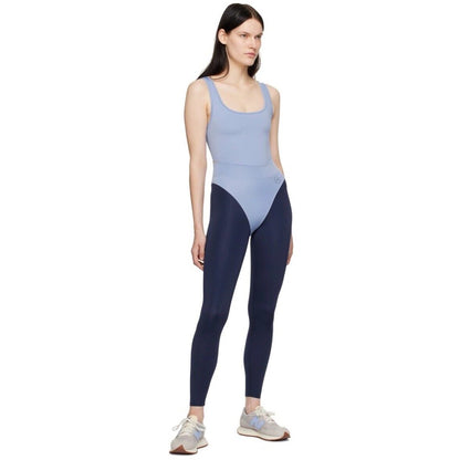 $145 Héros Women's 80s Leggings - Navy / Baby Blue - Small - New Tag